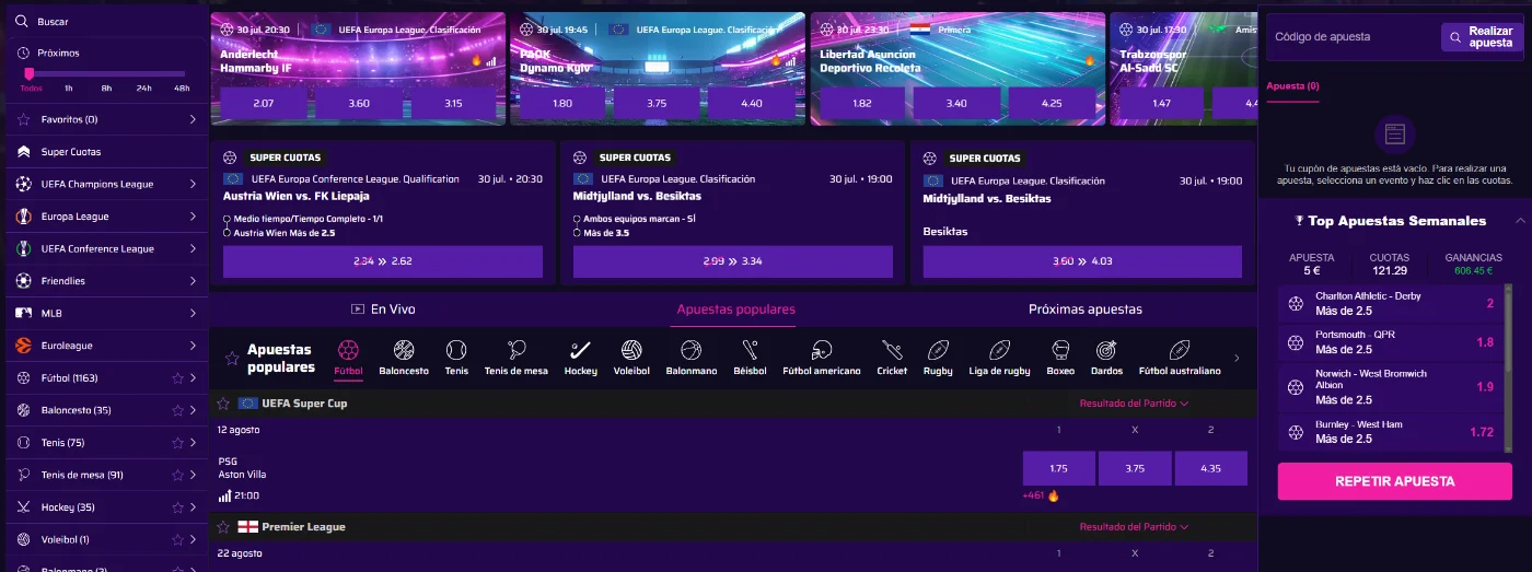 Roby Casino Apuestas Deportivas Roby Casino sección de apuestas deportivas con cuotas en vivo y eventos internacionales